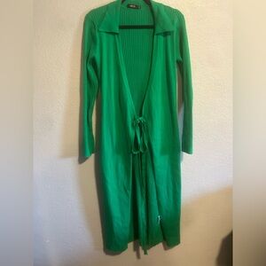 Micas long knitted cardigan